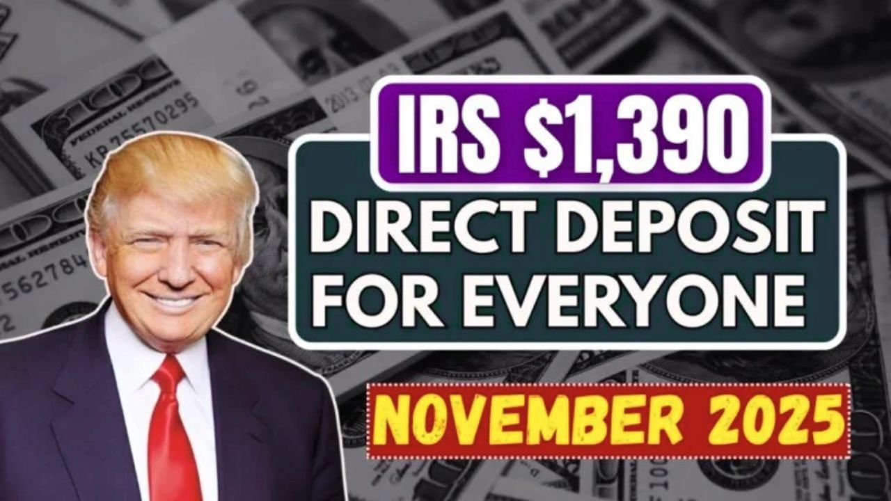 IRS $1,390 Relief Payment Coming in November 2025: Eligibility, Deposit Dates & Complete Guide