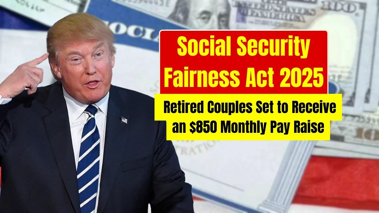 Social Security Fairness Act 2025: Retired Couples Could Get $850 Extra Per Month